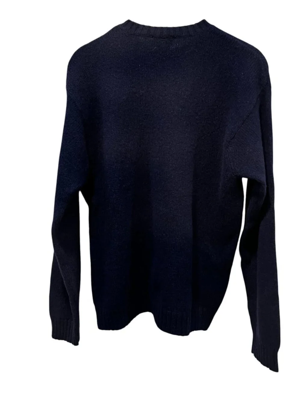 J Crew Vintage Navy Wool Crewneck Sweater, L